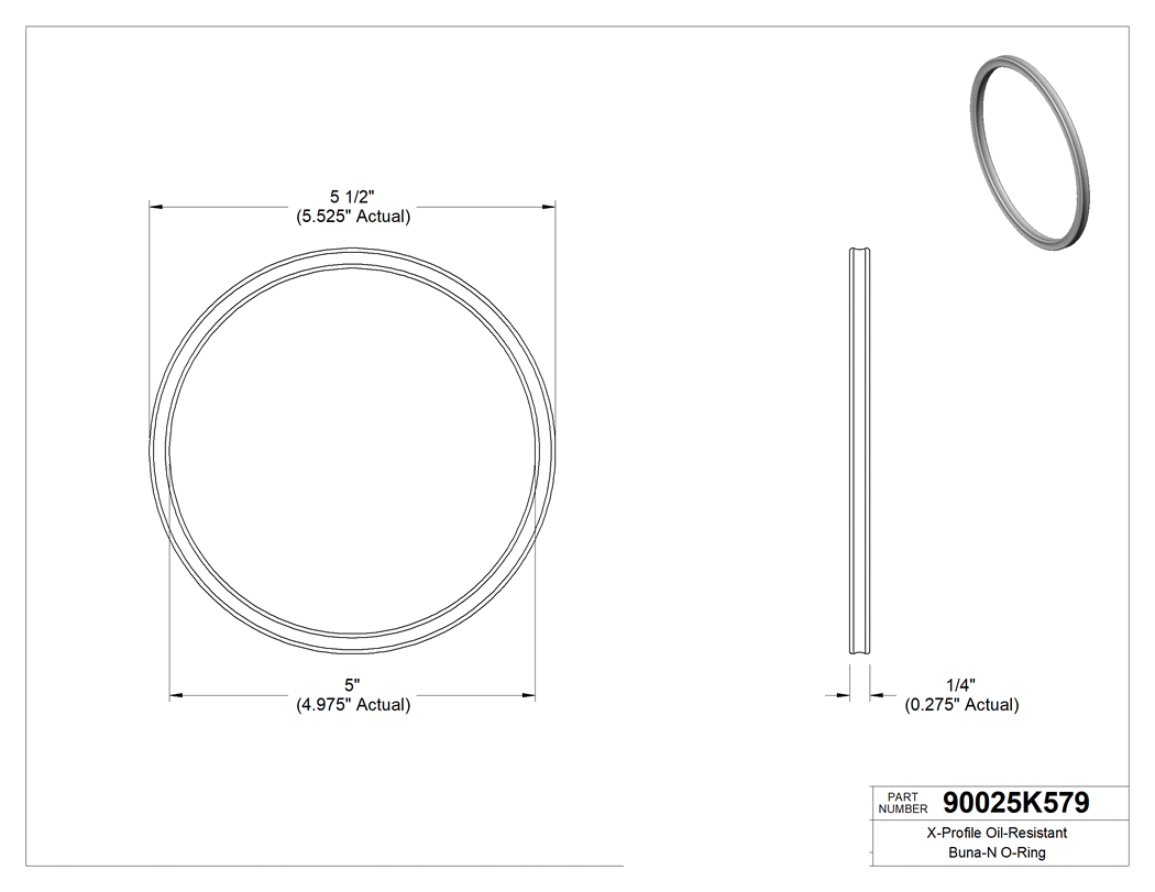 Technical drawing - 90025K579